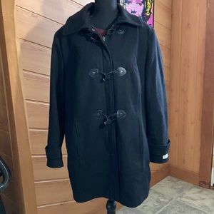 Black Calvin Klein Wool Coat